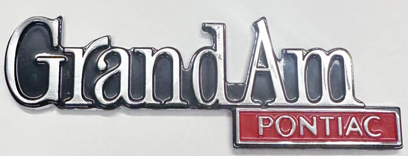 73-75 Grand Am Trunk Lid Emblem GM 9657700